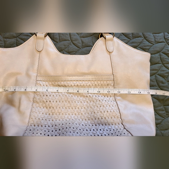 Maurices Cream Woven Tote Purse - Picture 2 of 5